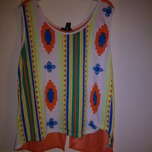 Sheer Back Summer Tank Top